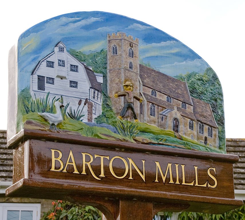 Barton Mills, Suffolk Village Sign by eaglekepr