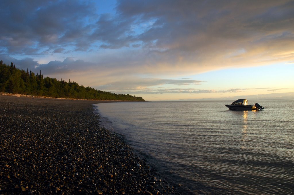 Beach at Dusk by Ron Elledge