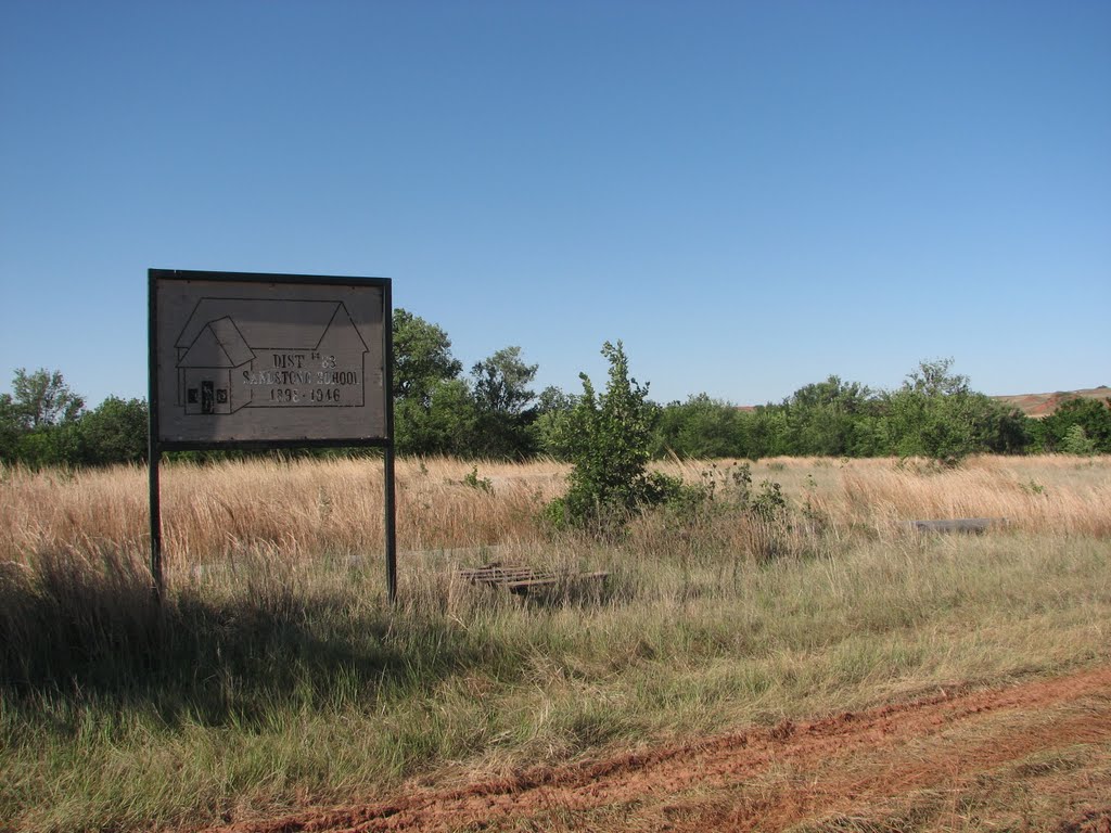 Sandstone School site, Roger Mills County, Oklahoma by robawalker