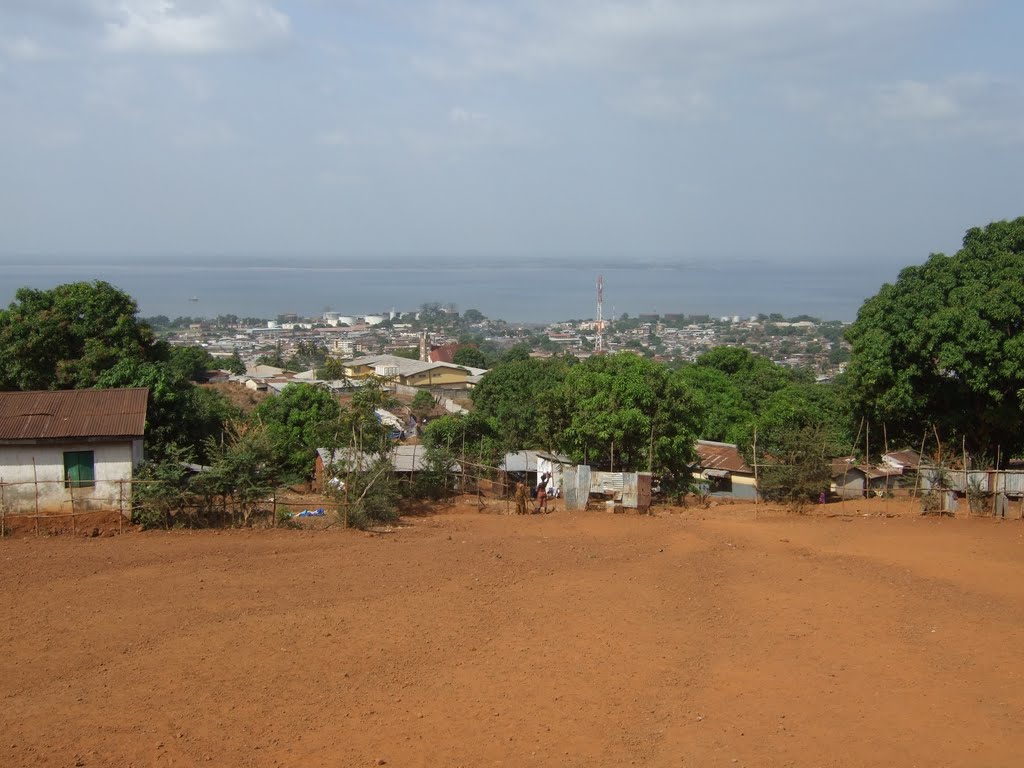 View from New Era School, Looking Town near Kissy by AndyMeek