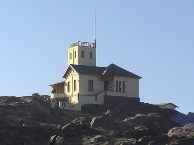 Shark Island Lighthouse by Isaak Fam (Namibia)