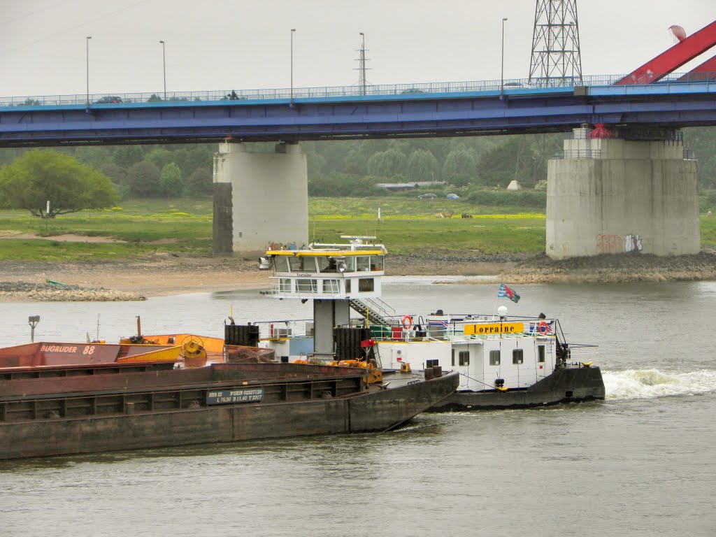 Schiffverkehr auf dem Rhein by Lotte 74