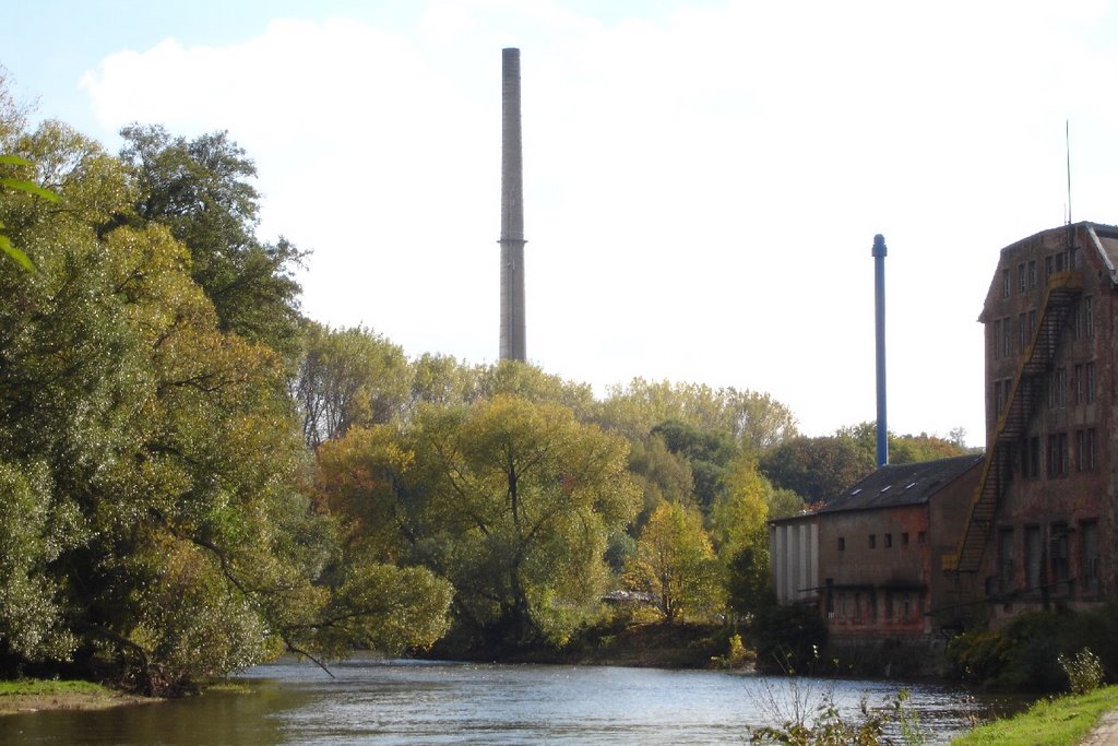 Zwickauer Mulde, Papierfabrik, 10/2007 by André Friebel