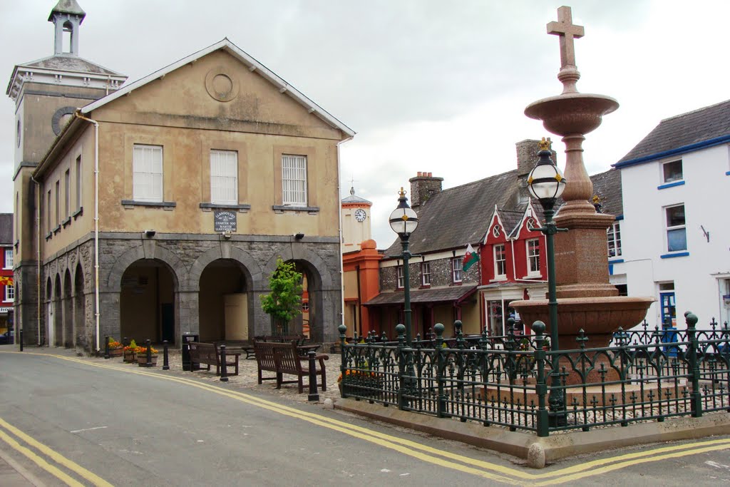 Market Square, Llandovery by G Lokey