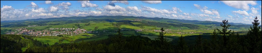 Pano pohľad na Valašské Klobouky by visionmtb