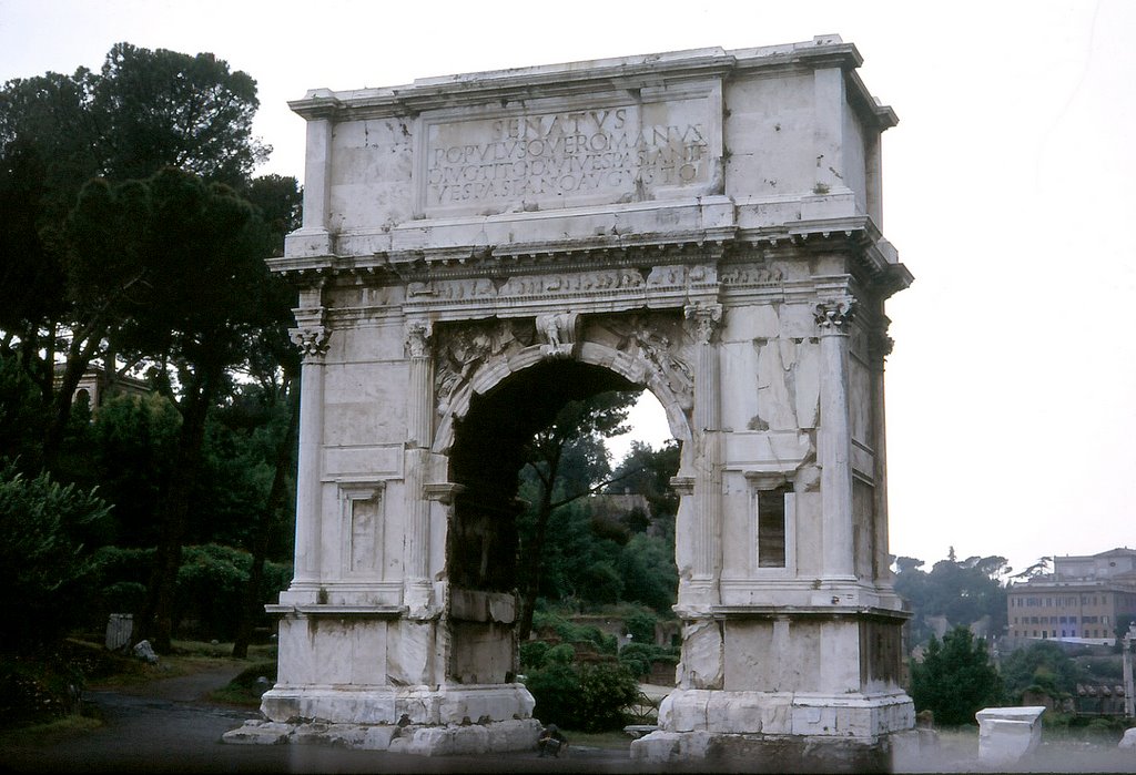 State of Titus Arch in 1967(snapped 40year-ago) by kap5pa