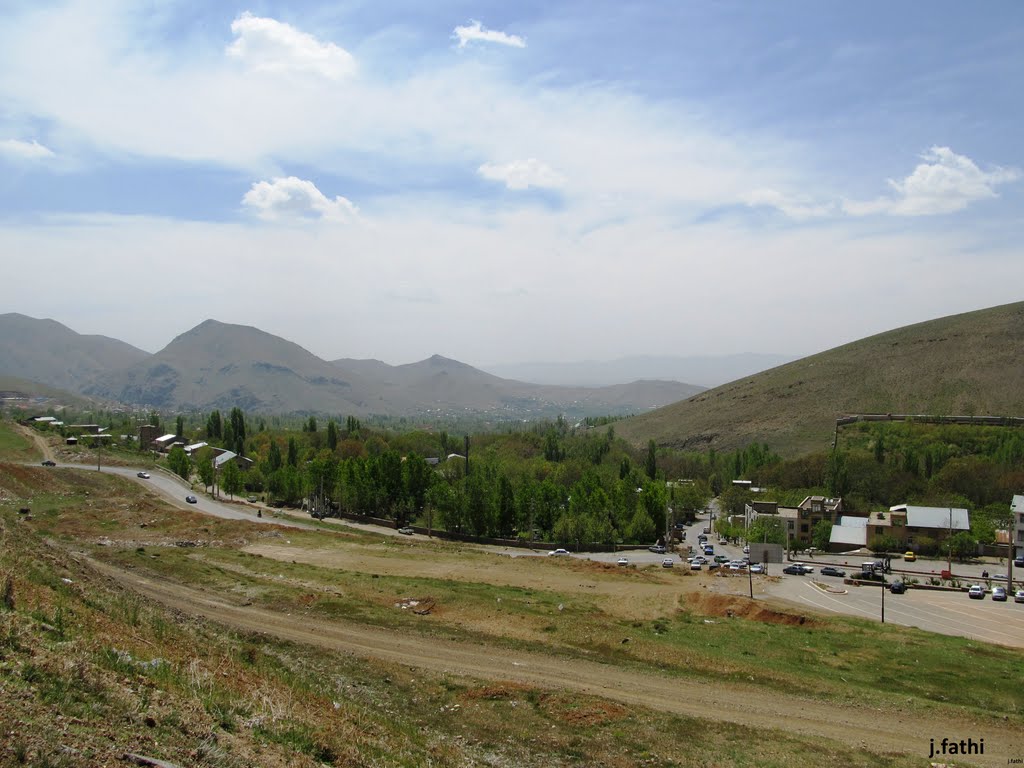 Landscape of Damavand city-دورنمای شهر دماوند by j@v@d fathi