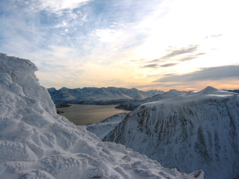 From Svarthammartinden SW tw Ullsfjorden by Snemann