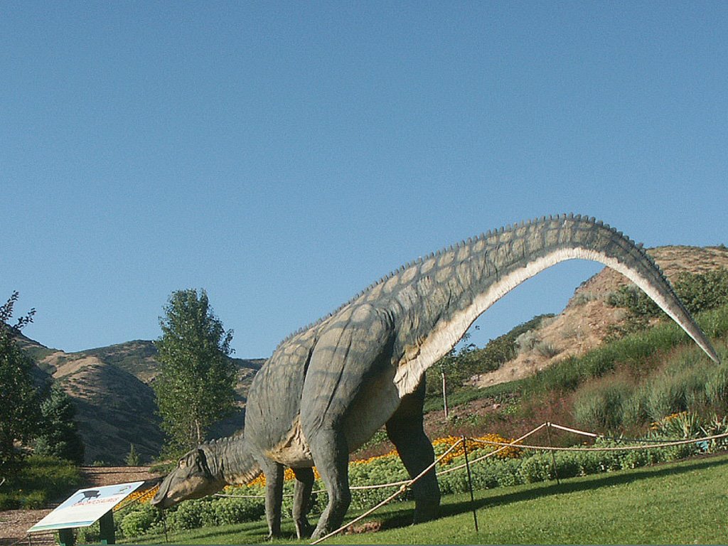 Hadrosaur display at Red Butte Gardens AUG06 by CarmelH