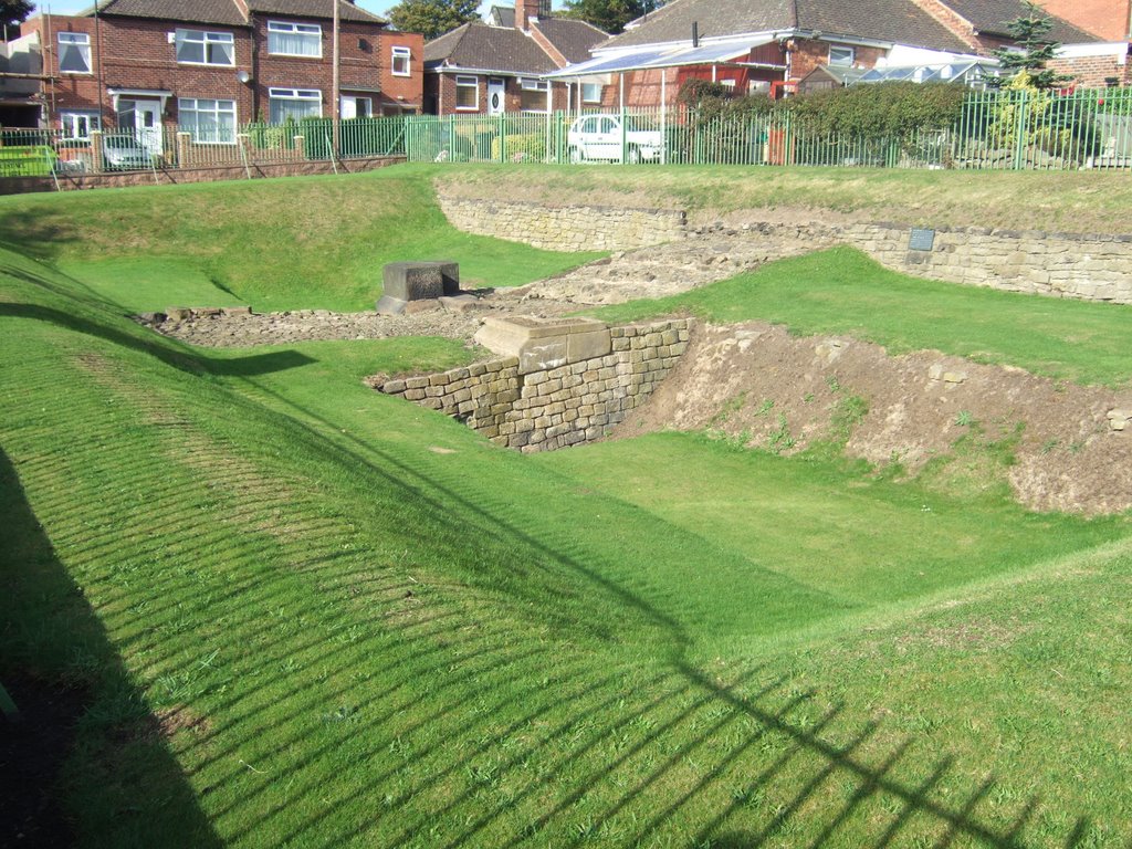 Roman vallum, Hadrian's wall at Condercum, Newcastle upon Tyne by steve hattan