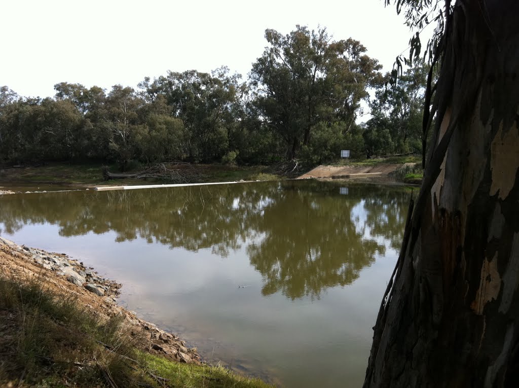 Lake Cargelligo Weir on Lachlan River by Dr Muhammad J Siddiqi State Water Corp by Dr Muhammad J  Siddiqi