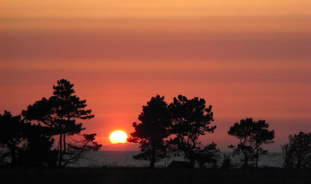 Sunset Bogensøvej Dalby - not by kite :-) by photosbykite, lars r. larsen