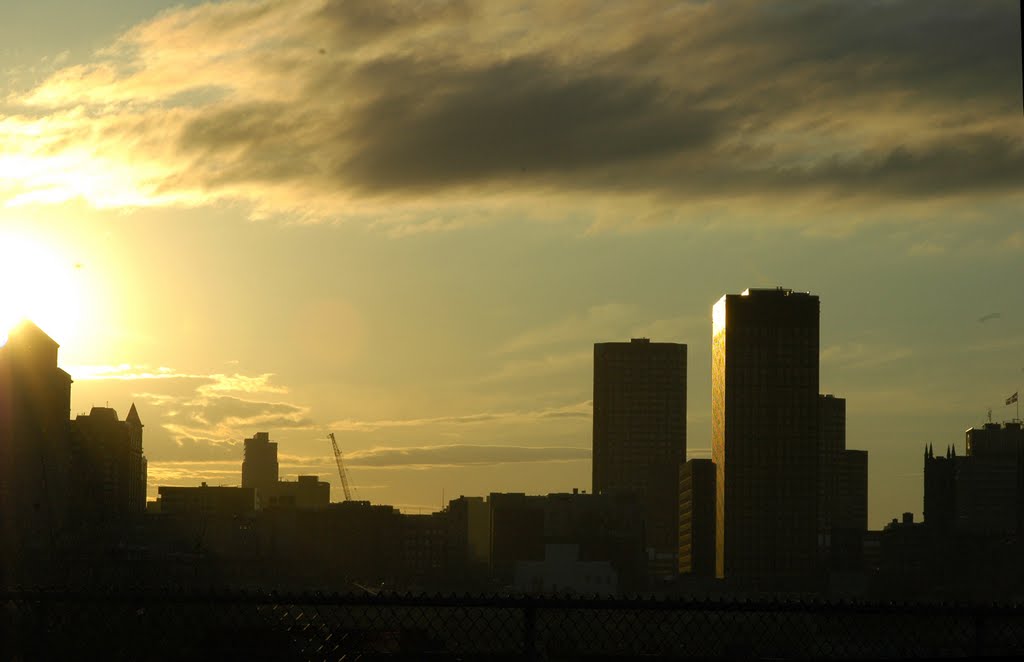 Sunset over Montreal by cristian andrei