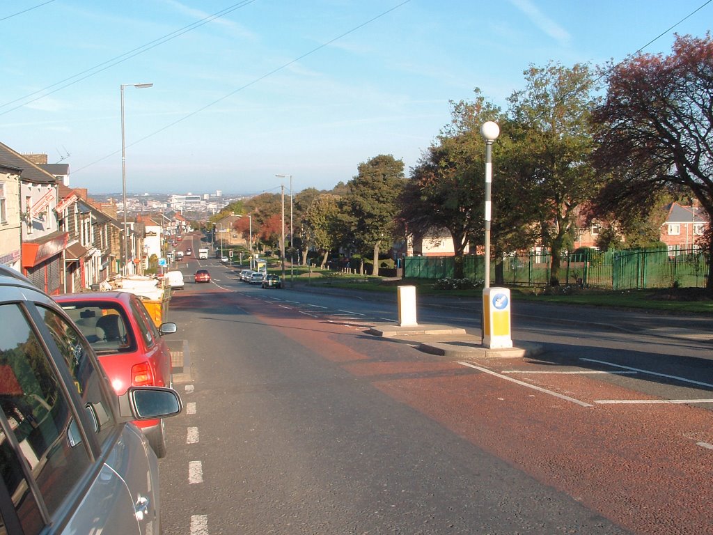 Old Durham Road, Sheriff Hill looking north by phw26