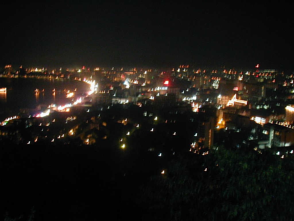 pattaya at night by pompoiman