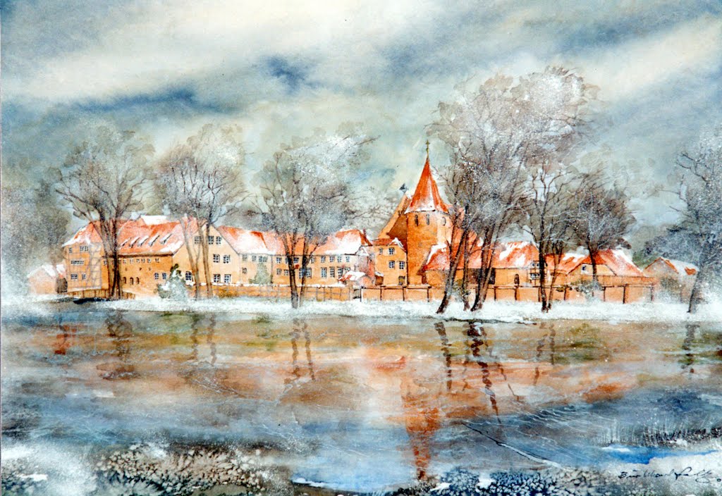 Kloster Ebstorf im Winter by Burkhard Foltz