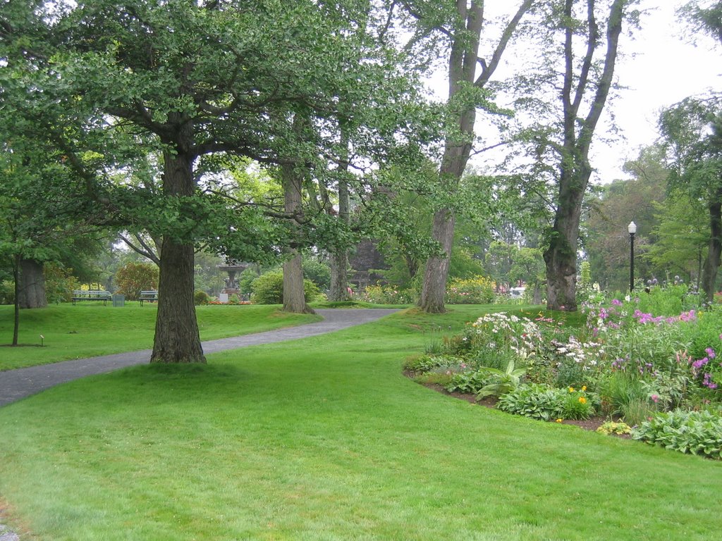 Approaching Victoria Jubilee Fountain, Public Gardens, Halifax, Nova Scotia 741 by Patrick Dooley