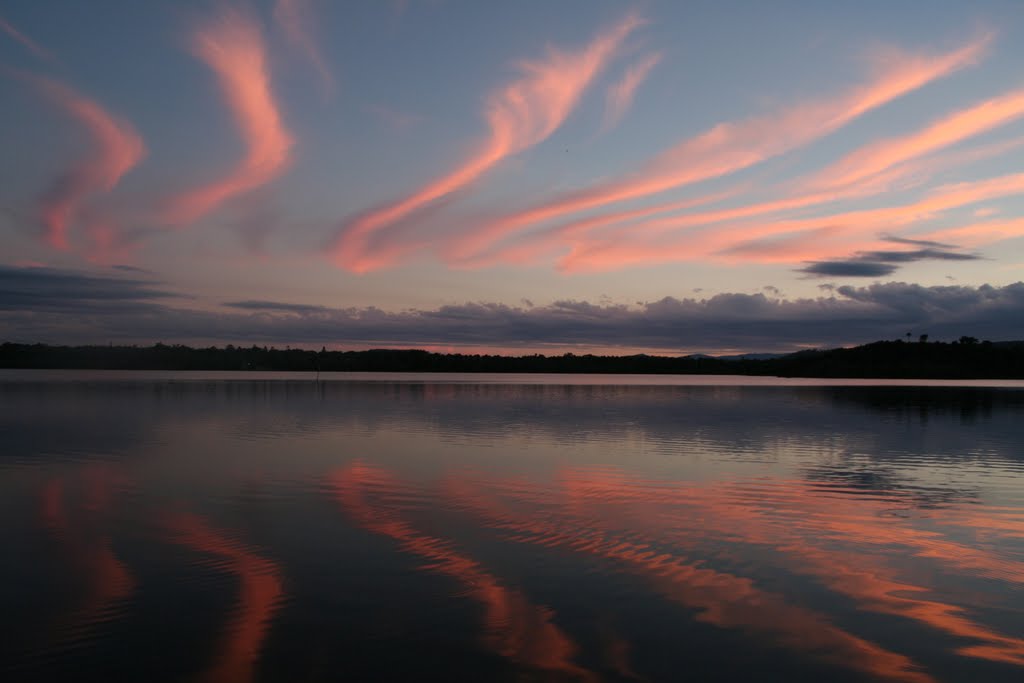 Sunset Causeway Lagoon, Yeppoon, Queensland by Theo V L