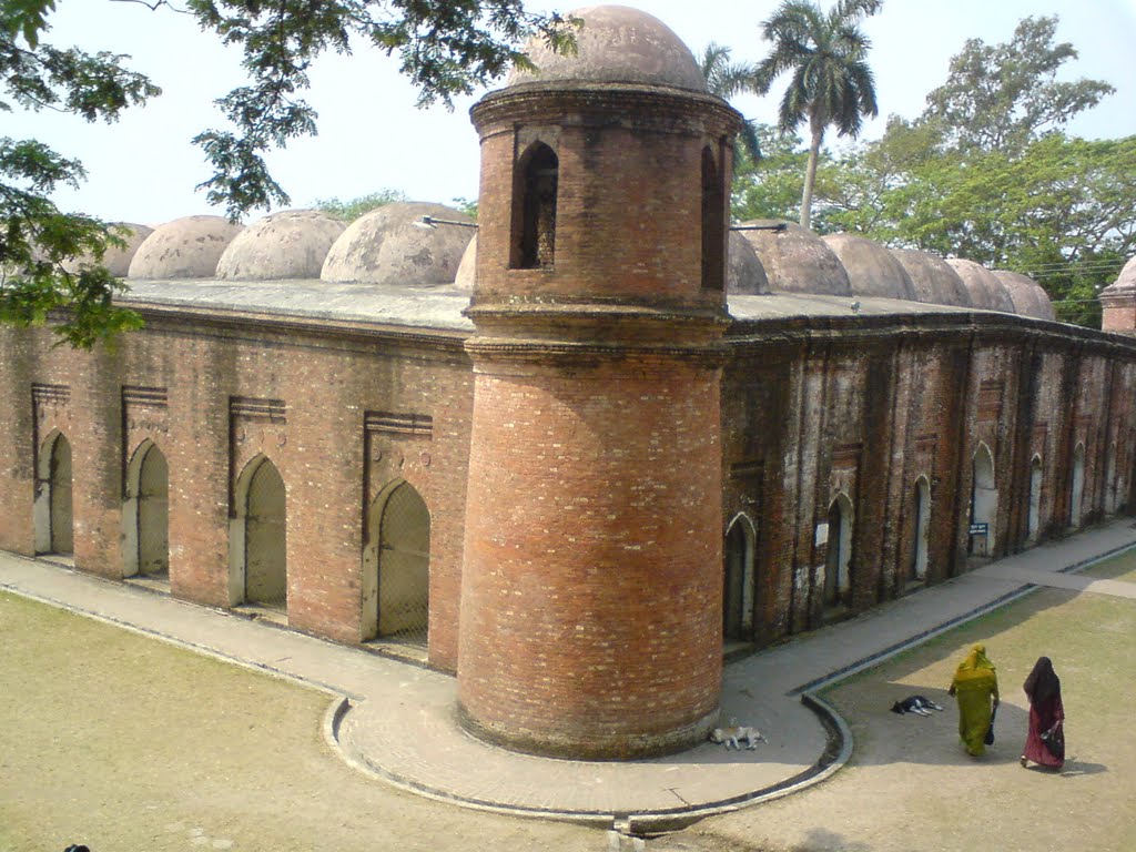 The Shat Gambuage Mosque. ( ষাট গম্বুজ মসজিদ ) by Miraz Hosain