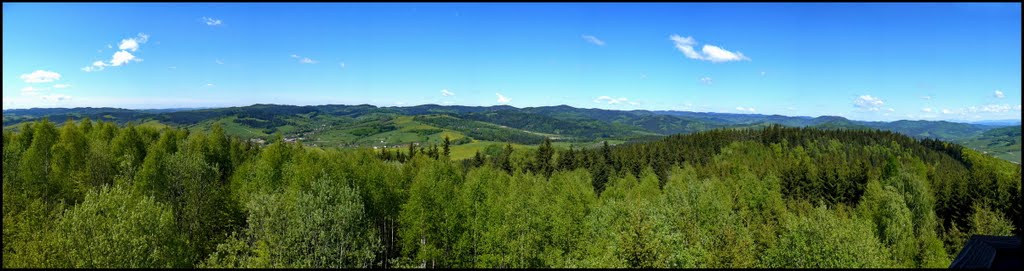 Pano výhľad z rozhľadne by visionmtb