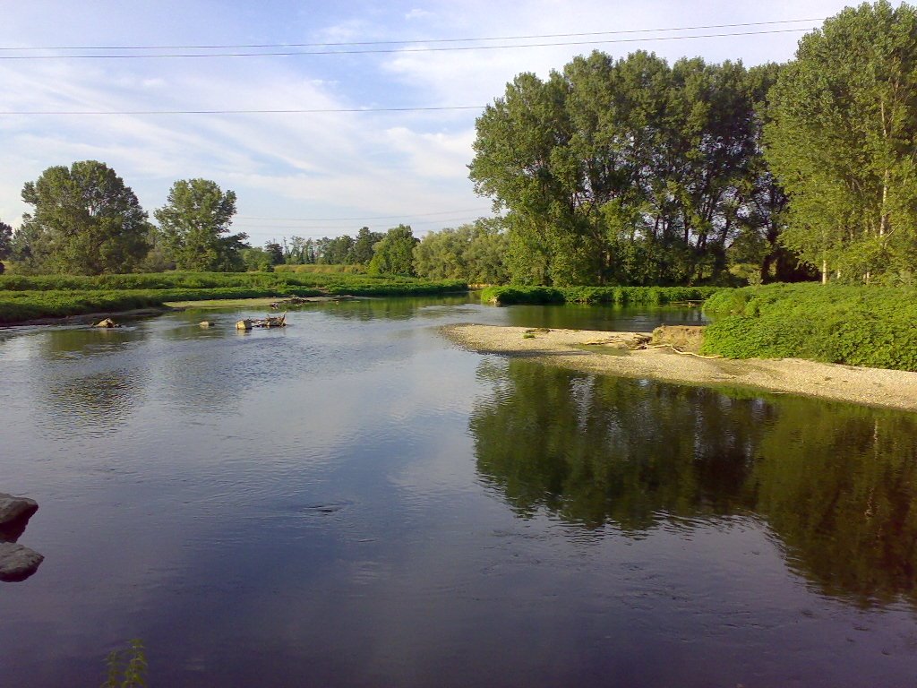 Confluenza Addetta nel Lambro: paesaggio splendido del Parco sud Milano che verrà deturpato sullo sfondo dal viadotto di cemento lungo 1 Km della bretella Cerca-Binasca by Vincenzo Caminada