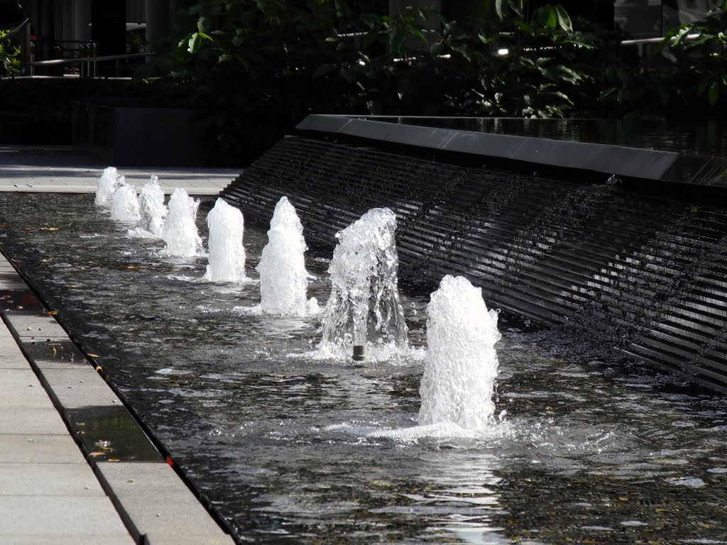 Fountain at Bras Basah MRT Station, Singapore by JohnMuzi