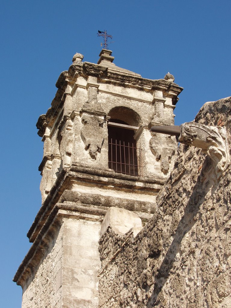 Bell tower of Mission San José church by bmoses