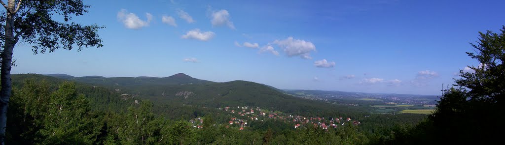 Panorame vom Gerölleweg bei Jonsdorf by cwürfel