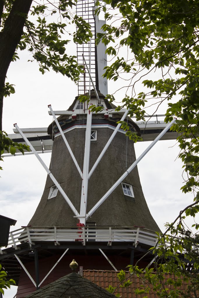 Molen de Hoop aan het Zuiderbolwerk te Dokkum (SE) by Sjaak Elzinga