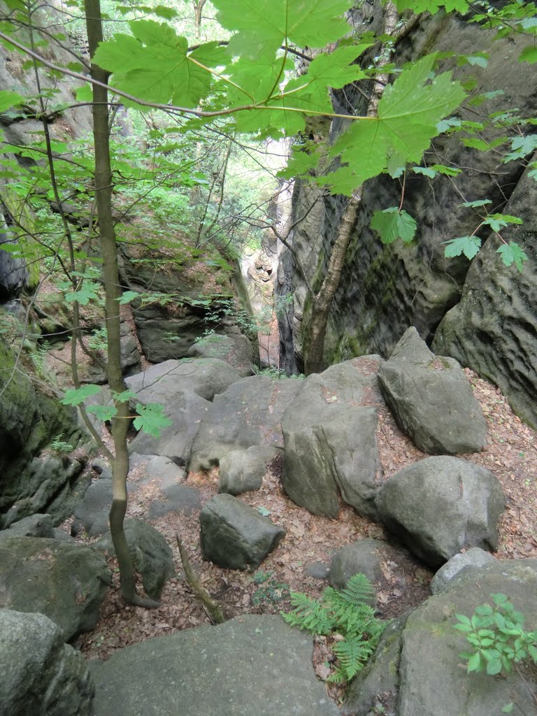 Blick zurück. Hier müssen wir auch wieder runter! by Joachim Beetz