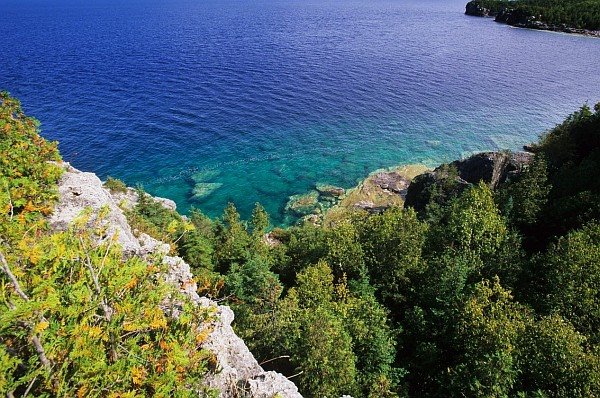 Georgian Bay from Overhanging Point by Septimiu Pelau