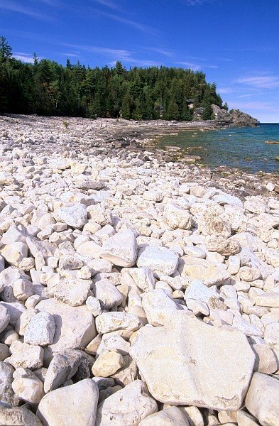 Boulders at Georgian Bay by Septimiu Pelau