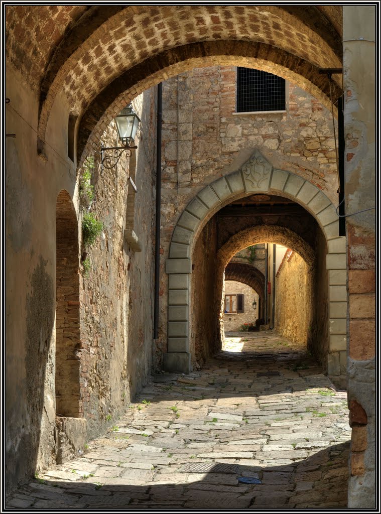 Bibbona - arches, alleys and history. by Herb Riddle