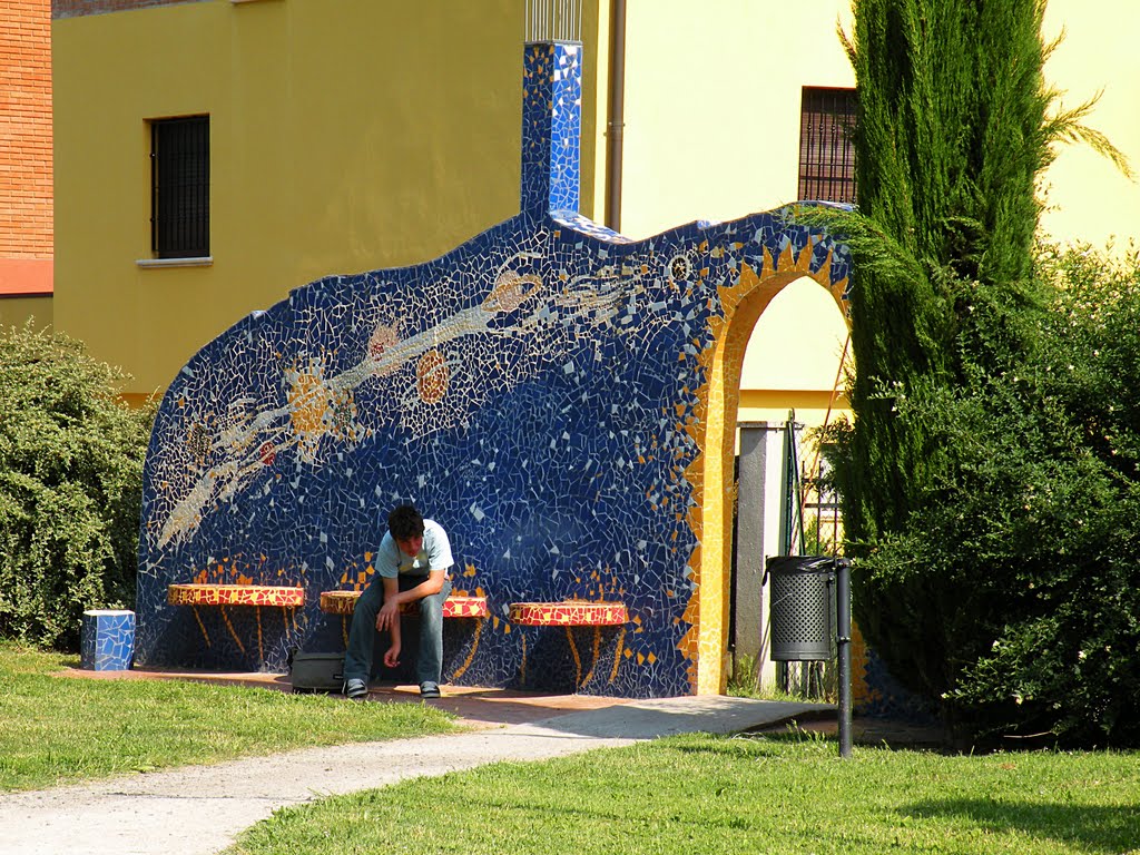 Cento: Giardino dei Giganti, lo spazio astrale, pianeti by Pical