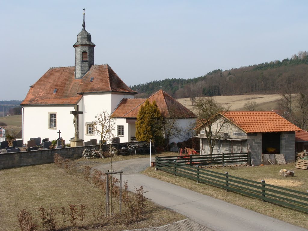 Geroldswind Blick auf die Dorfkirche by Contessa