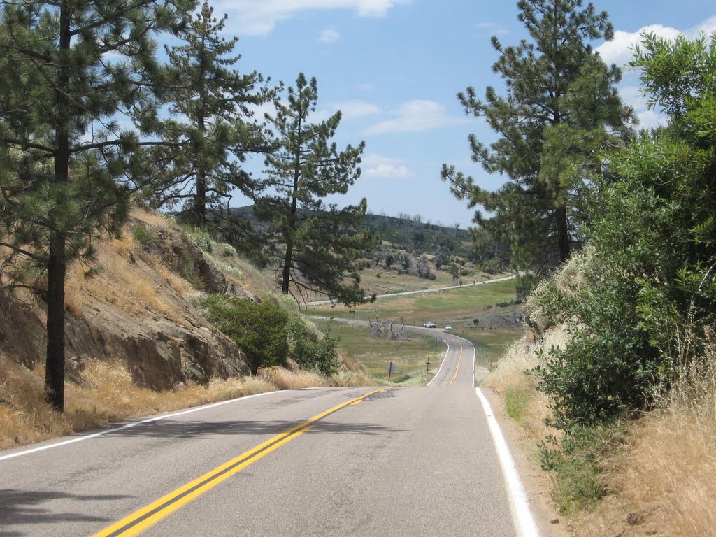 SUNRISE HIGHWAY (S-1) AT THE NORTH END APPROACHING JUNCTION WITH CALIFORNIA 79 by BOB PERRY