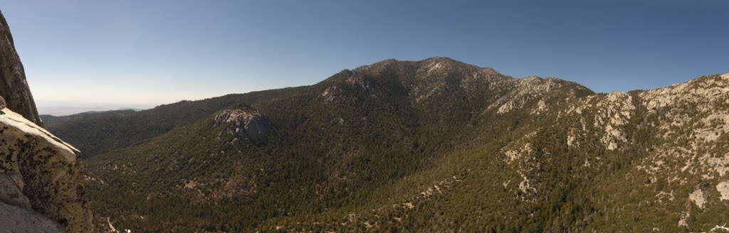 Suicide Rock from the first pitch of the Long Climb on Tahquitz by marekjaku