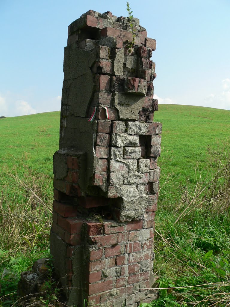 "Den Helden von Lupkapass" - pomnik przed stacją w Łupkowie, opisany w Szwejku by cacuskrupka