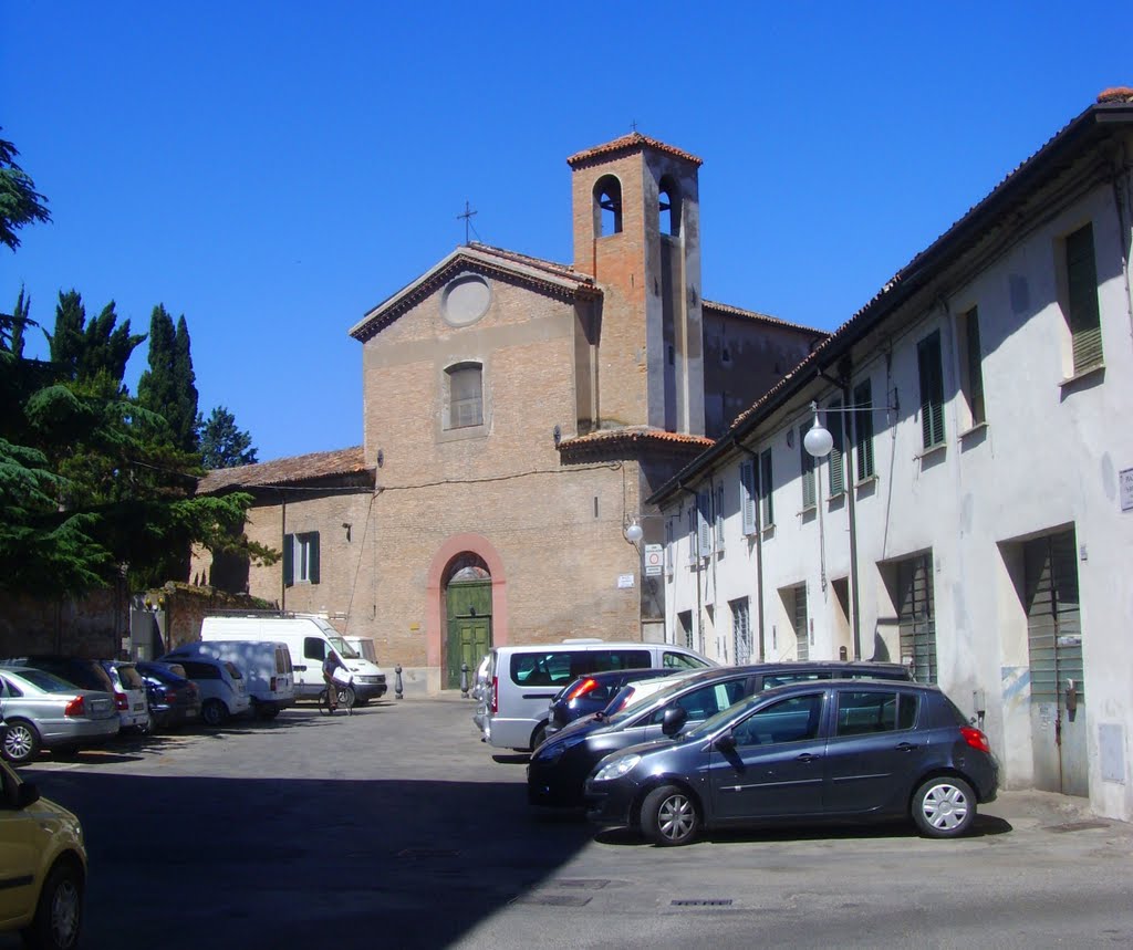 Faenza - Piazza S. Rocco e l'omonima chiesa da Via Fiera (28/05/2011) by esse est reminisci (SAVE PANORAMIO)