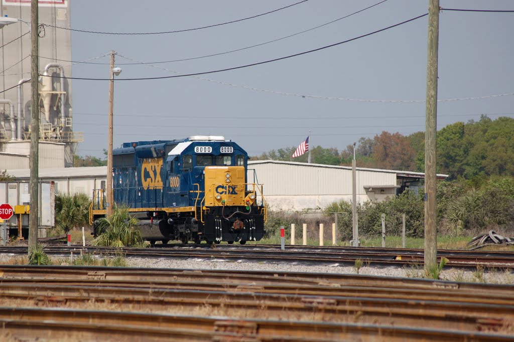 CSX Transportation Locomotive No. 8000 at Mulberry, FL by Scotch Canadian