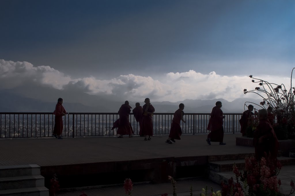 Young Tibetan Buddhist Student , they are also child by Kemal Atalay