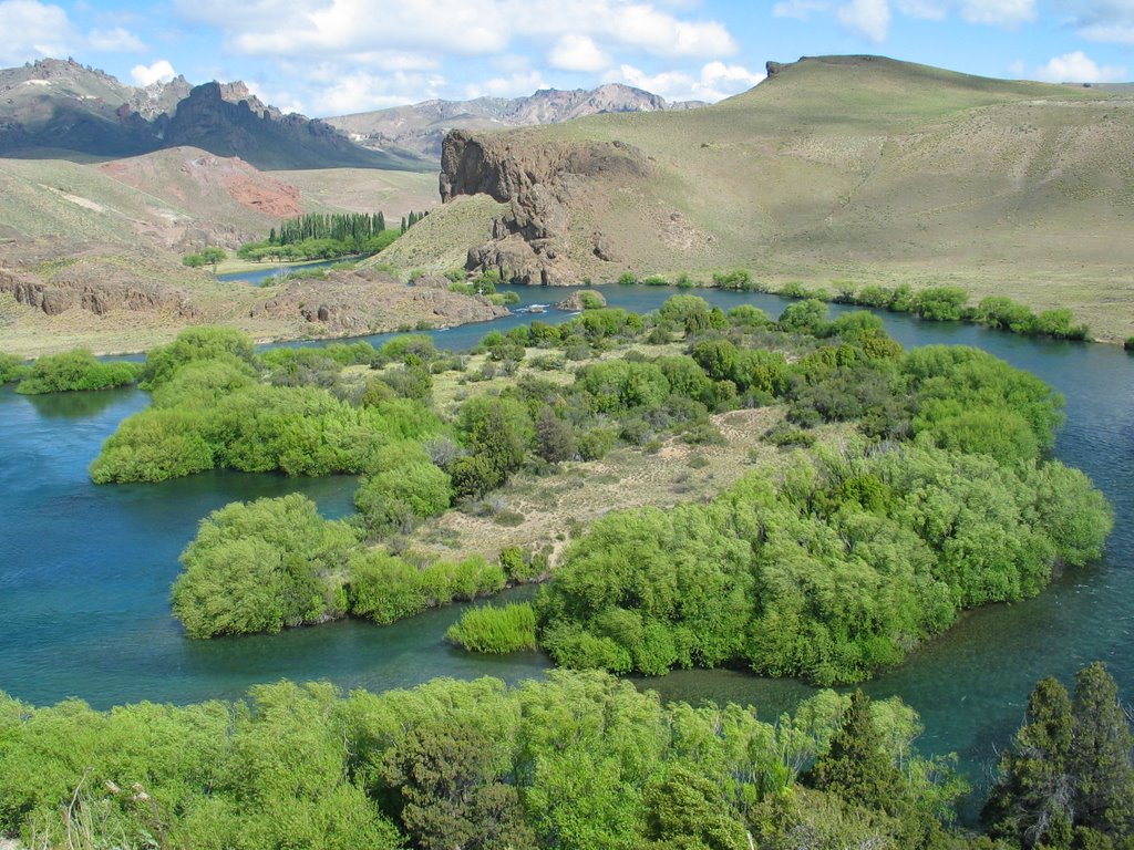 Meandros Rio Limay-Negro - Anfiteatro by Angel de Miguel