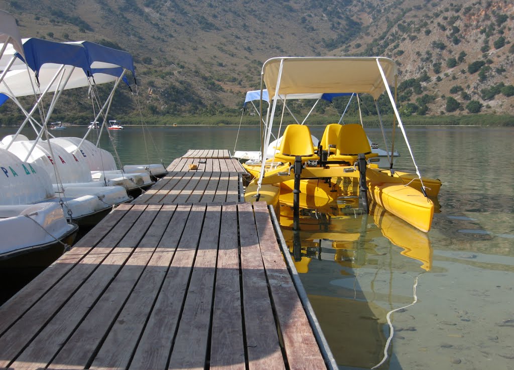 Pedalo pier. kournas spring lake by Павел Коростелев