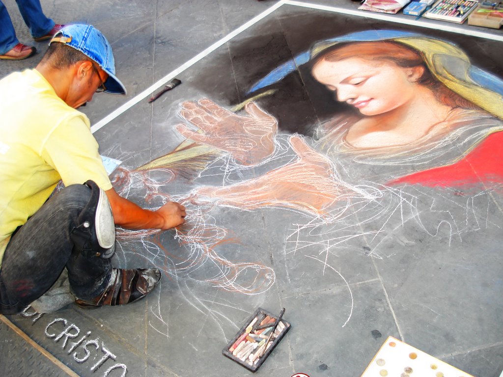 Artist in Florence by Gabriele Parafioriti