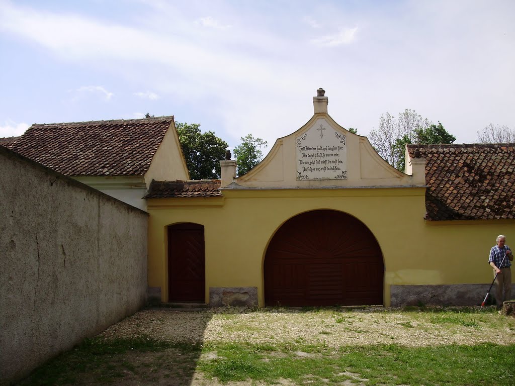 Cristian; Fortified Saxon Church; Gate by Kelemen Dan