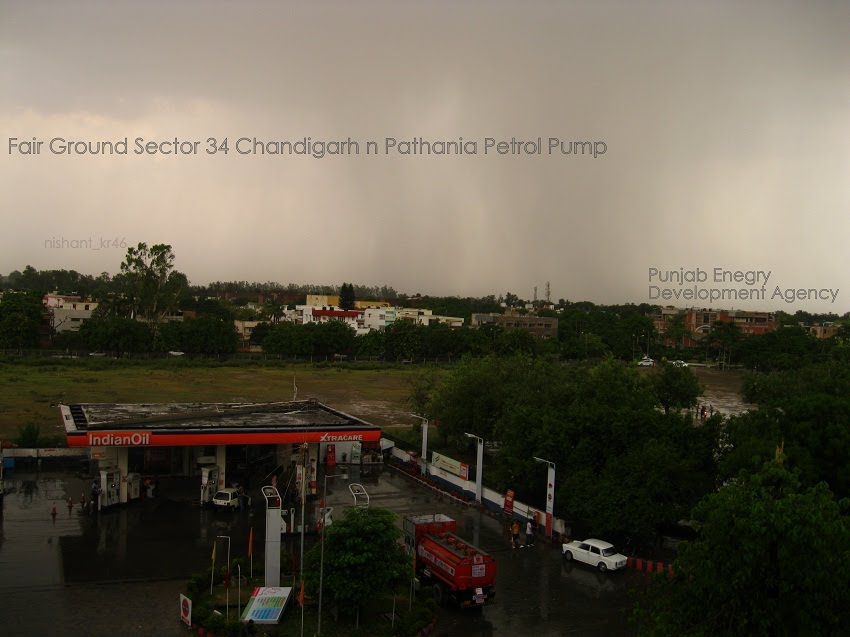 Fair Ground and Pathania Petrol Pump of Sector 34 Chandigarh India by Triund Baba