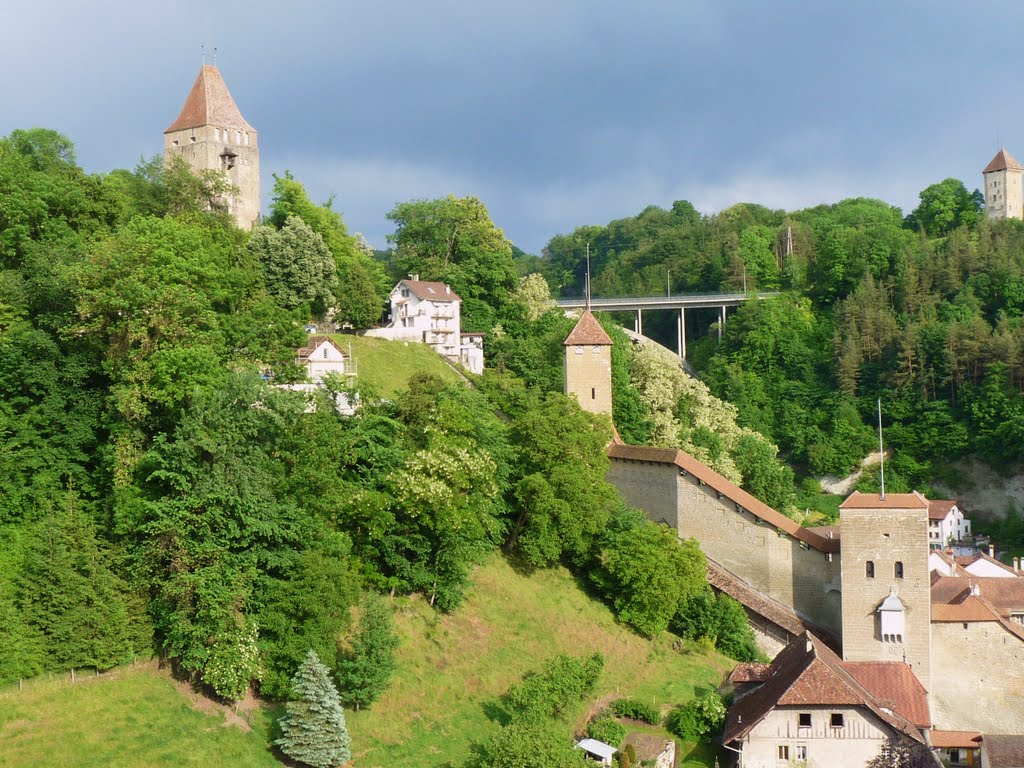 Bourguillon Tower in Fribourg (Switzerland) by gabachat