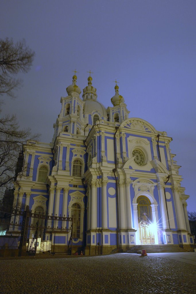 Smolny Cathedral (night) by rovager