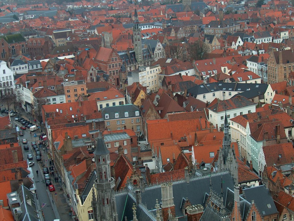 Brugge - Viewed from Belfry Tower by Igmar Grewar