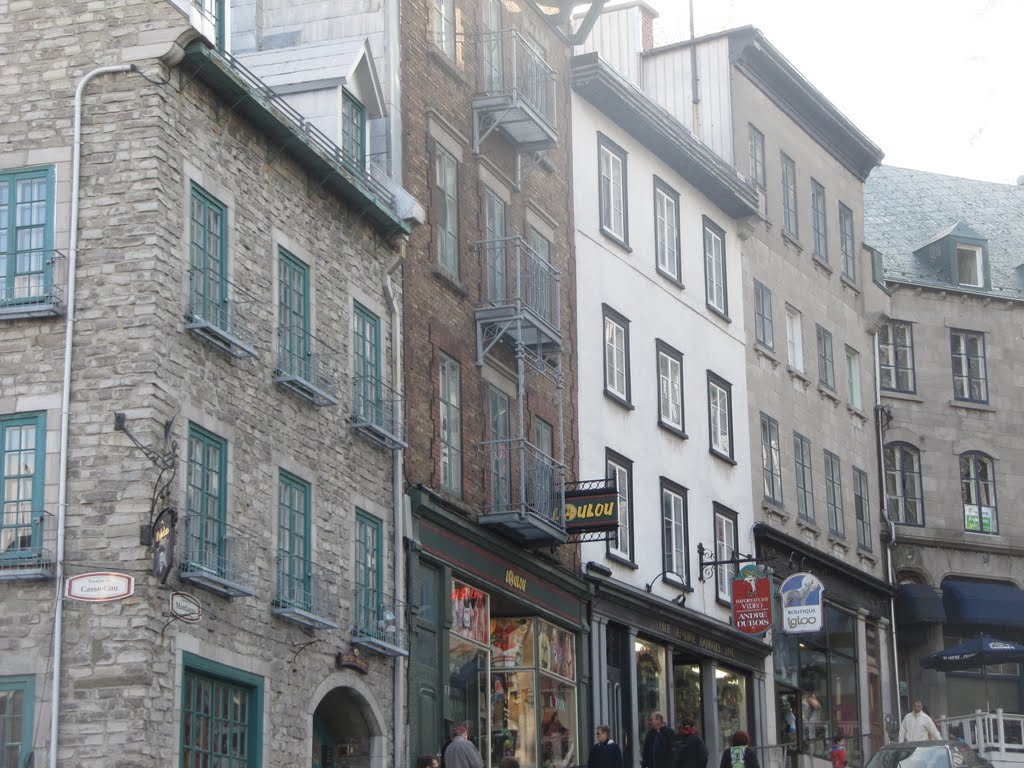 European-Like Town Houses On The Hill In The Lower Old Town Of Quebec City May '11 by David Cure-Hryciuk